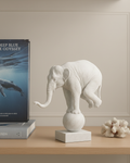 Ağırlığın Zarafeti: Modern Sanat Tasarımı Fil Figürü - Minimalist 3D Baskı Kitap Tutucu ve Biblo 2