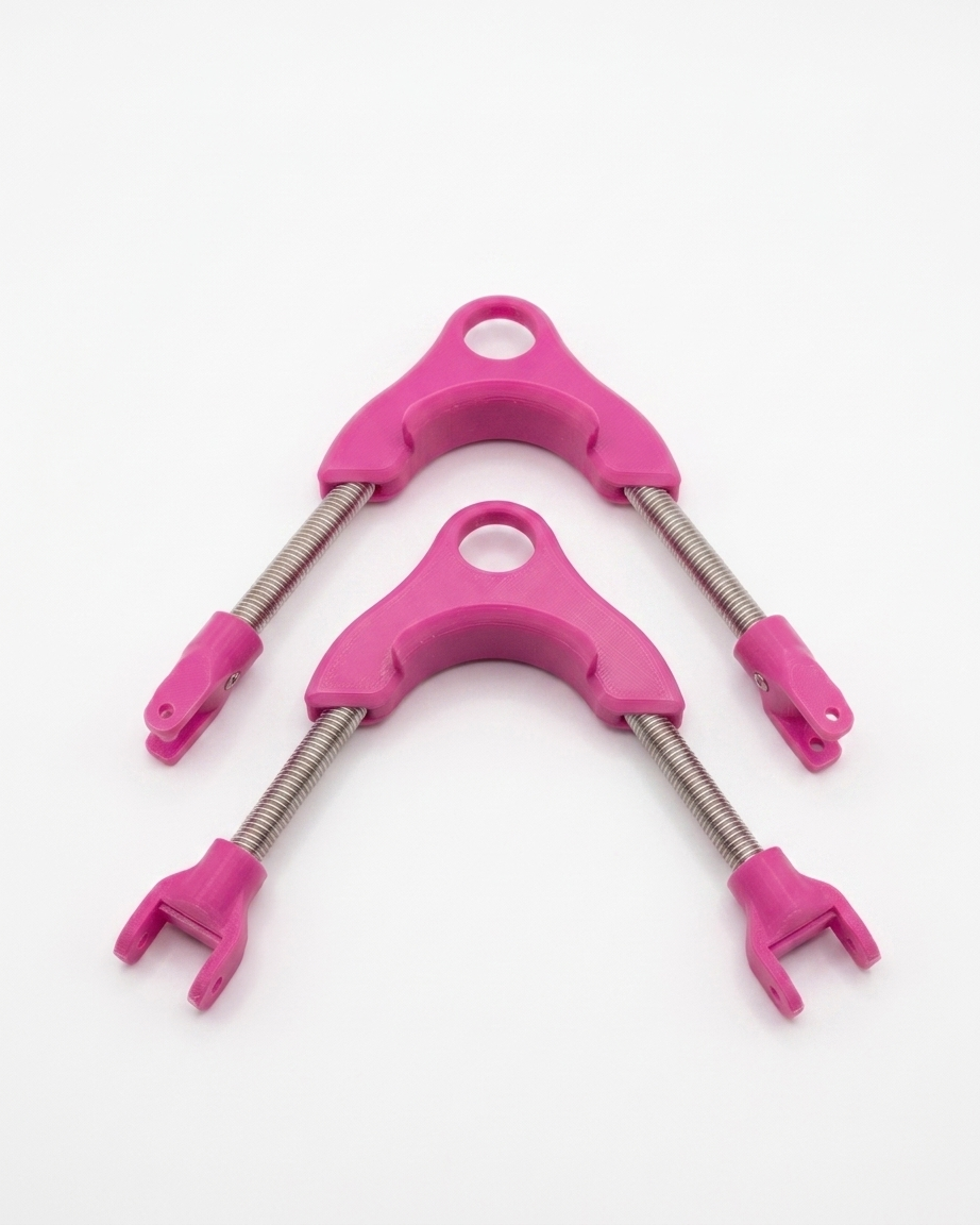 Dalan Adam pembe scuba palet yaylı kayışı (spring strap), çelik yaylı teknik dalış aksesuarı.