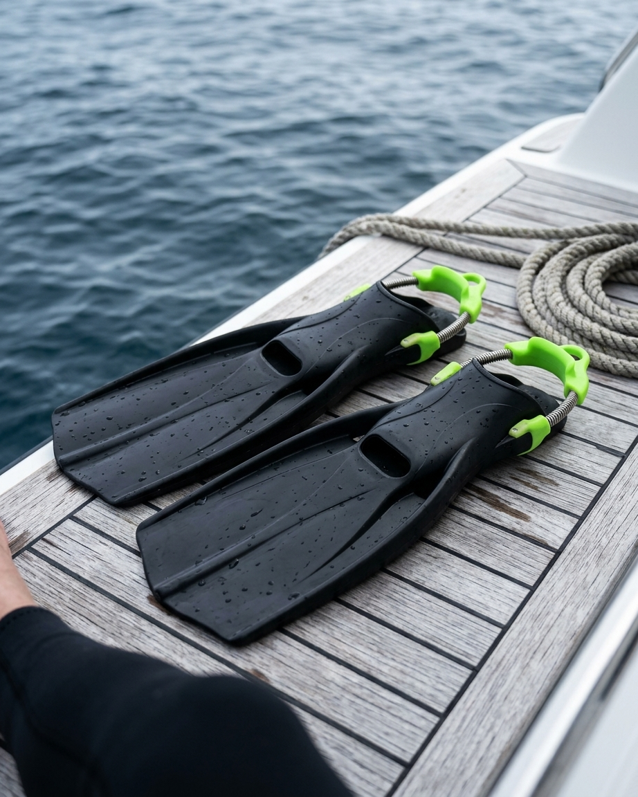 scuba palet yaylı kayışı (spring strap), çelik yaylı teknik dalış aksesuarı.