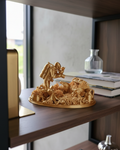 Golden Reef: Altın Resif Dünyası Dioraması - Detaylı Mercan ve Dalgıç Temalı 3D Baskı Sanat Objesi altın