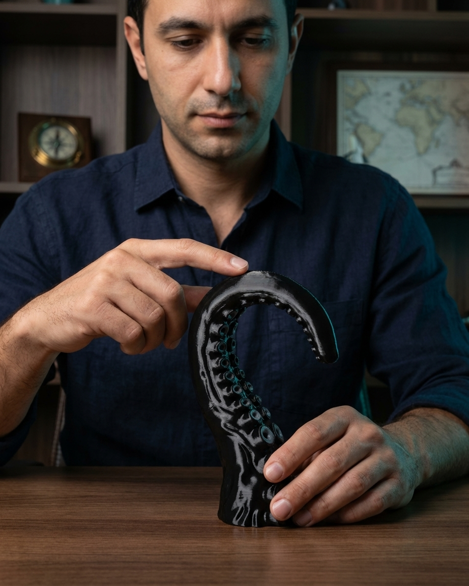 Kraken Pençesi DIN Regülatör Askısı - Dalan Adam 3D Tasarım
