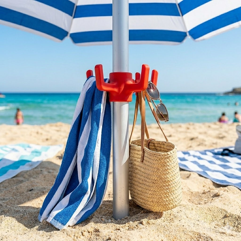 Plaj Şemsiyesi Boru Askılığı Havlu ve Çanta Organizeri